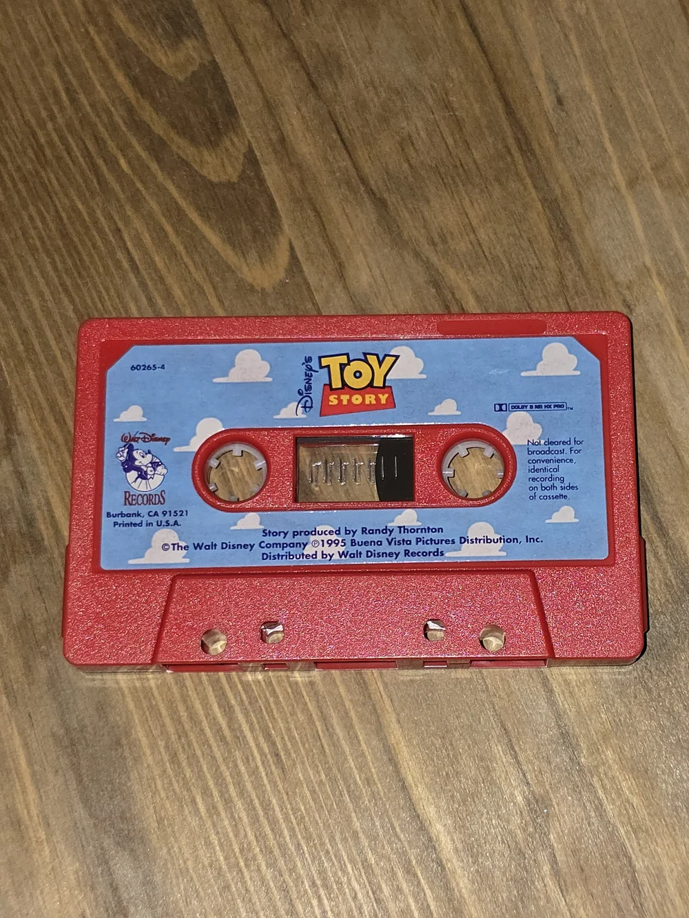 Toy Story Kids Audio Cassette - Red